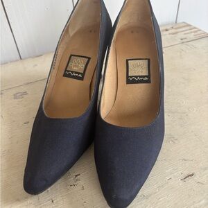 Nina Classic Blue Heels